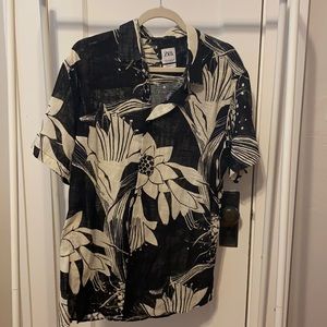 Zara Men’s SS Button Up Shirt Floral SZ XL